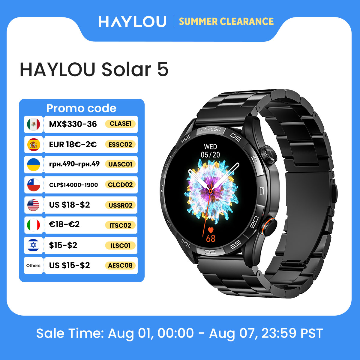 Smartwatch X12 - ساعة ذكية HAYLOU Solar 5 مع