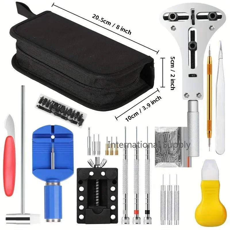 Tool Kit Strap Change - طقم أدوات إصلاح الساعات 147 قطعة،