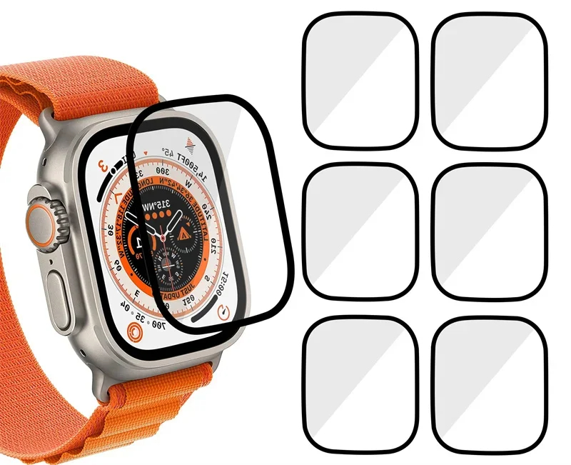 Apple Smartwatch Accessories - واقي شاشة ثلاثي الأبعاد من الزجاج
