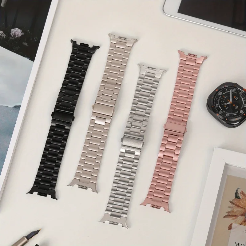 Titan Smartwatch Accessories - حزام من الفولاذ المقاوم للصدأ لساعة