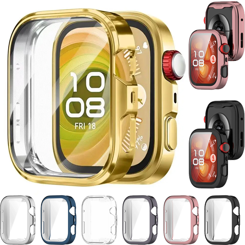 Huawei Smartwatch Accessories - حافظة + زجاجية لساعة هواوي فيت