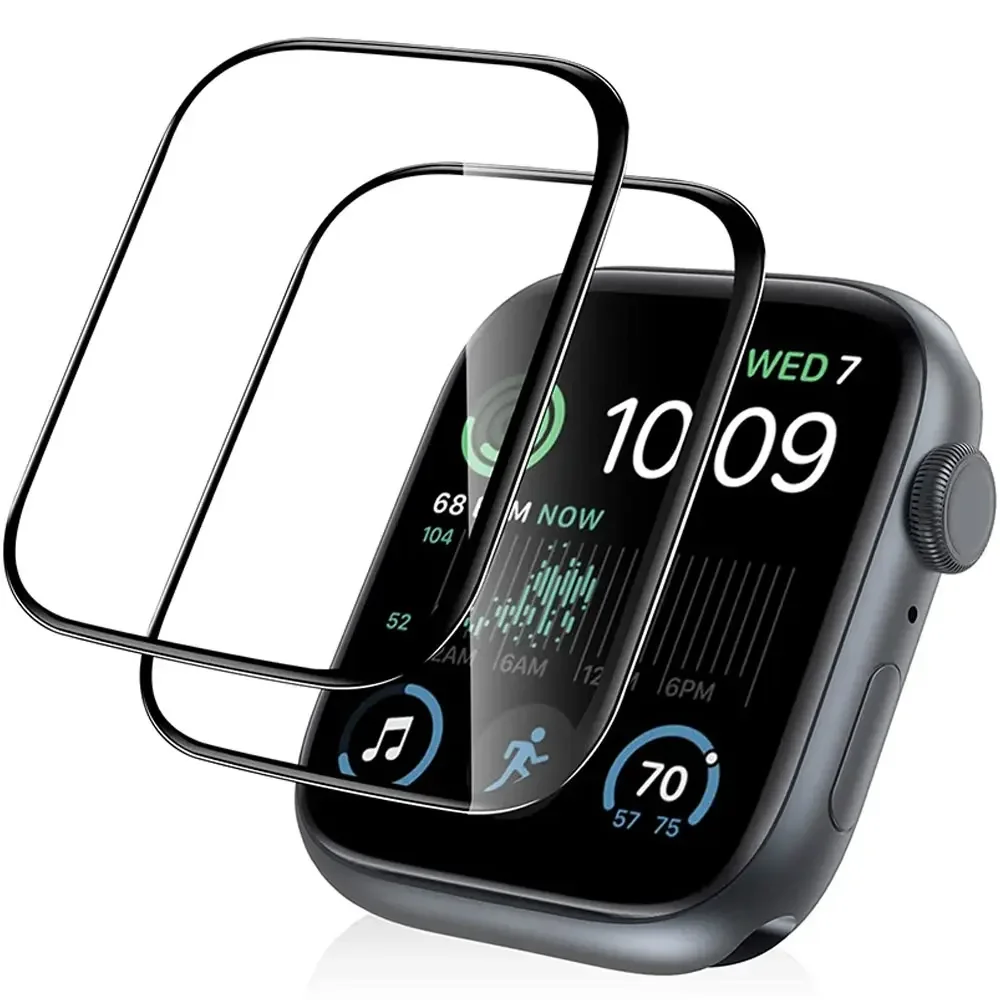 Apple Smartwatch Accessories - واقي شاشة منحني كامل لساعة أبل