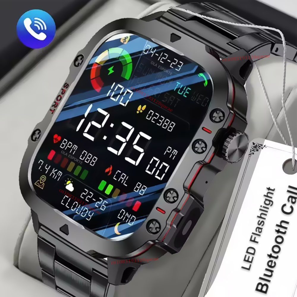 Smartwatch X12 - ساعة ذكية عسكرية جديدة للرجال لعام