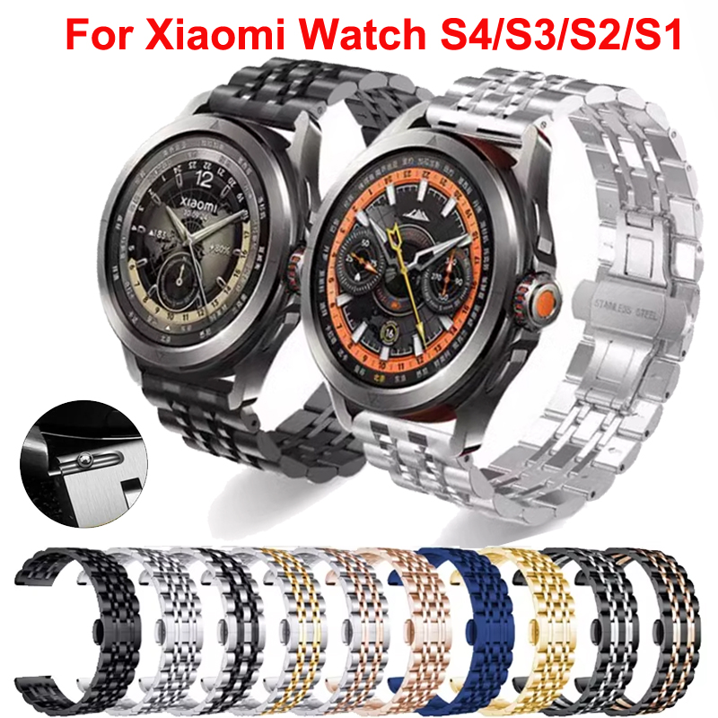 Xiaomi Smartwatch S3 Accessories - حزام من الفولاذ المقاوم للصدأ لساعة
