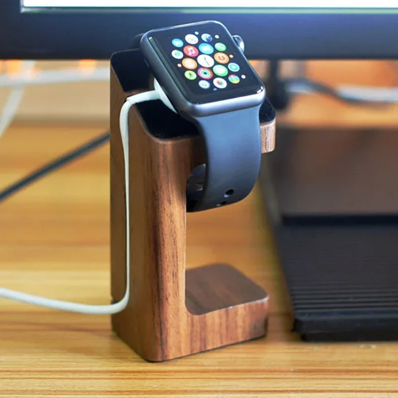 حامل شاحن ساعة أبل الخشبي، حام - مراجعة Apple Smartwatch Accessories وسعره