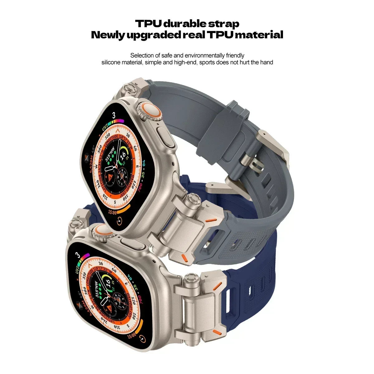 حزام سيليكون لساعة أبل ، ألترا - مراجعة Watch Band Connector وسعره