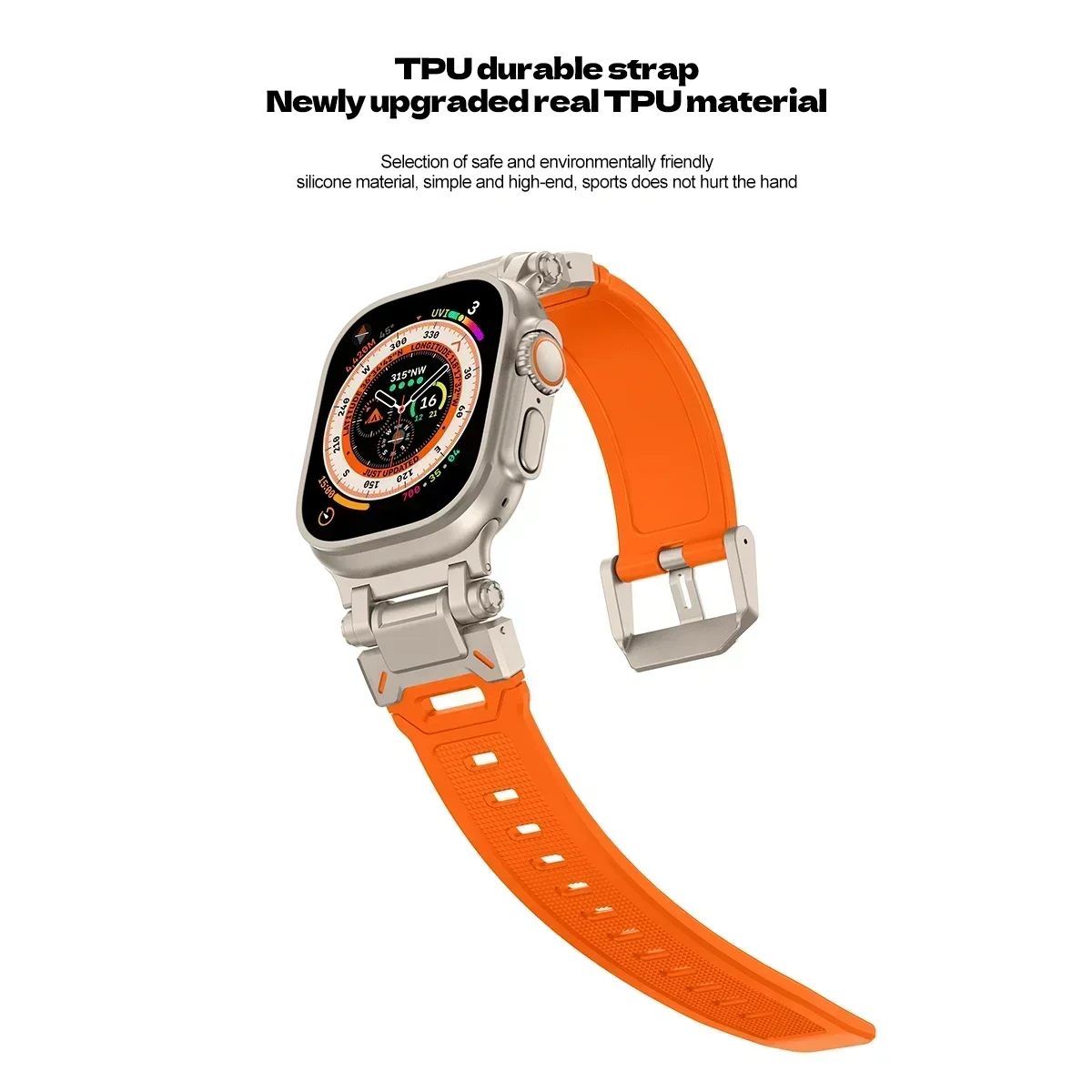حزام سيليكون لساعة أبل ، ألترا - مراجعة Watch Band Connector وسعره