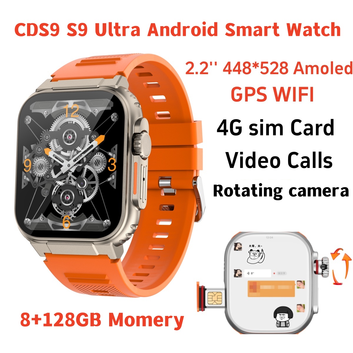 ساعة ذكية S10 أصلية بشبكة 4G/5 - مراجعة Smartwatch Id وسعره