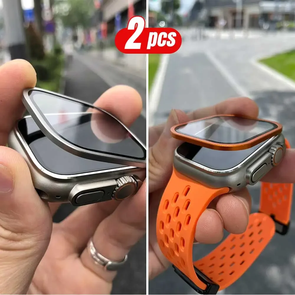 2 قطعة إطار معدني من التيتانيو - مراجعة Apple Smartwatch Accessories وسعره
