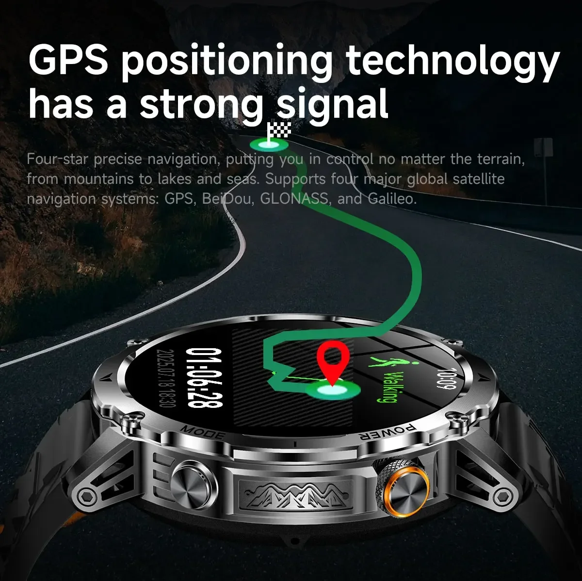 ساعة ذكية عسكرية للرجال مع نظا - مراجعة Smartwatch M Active وسعره