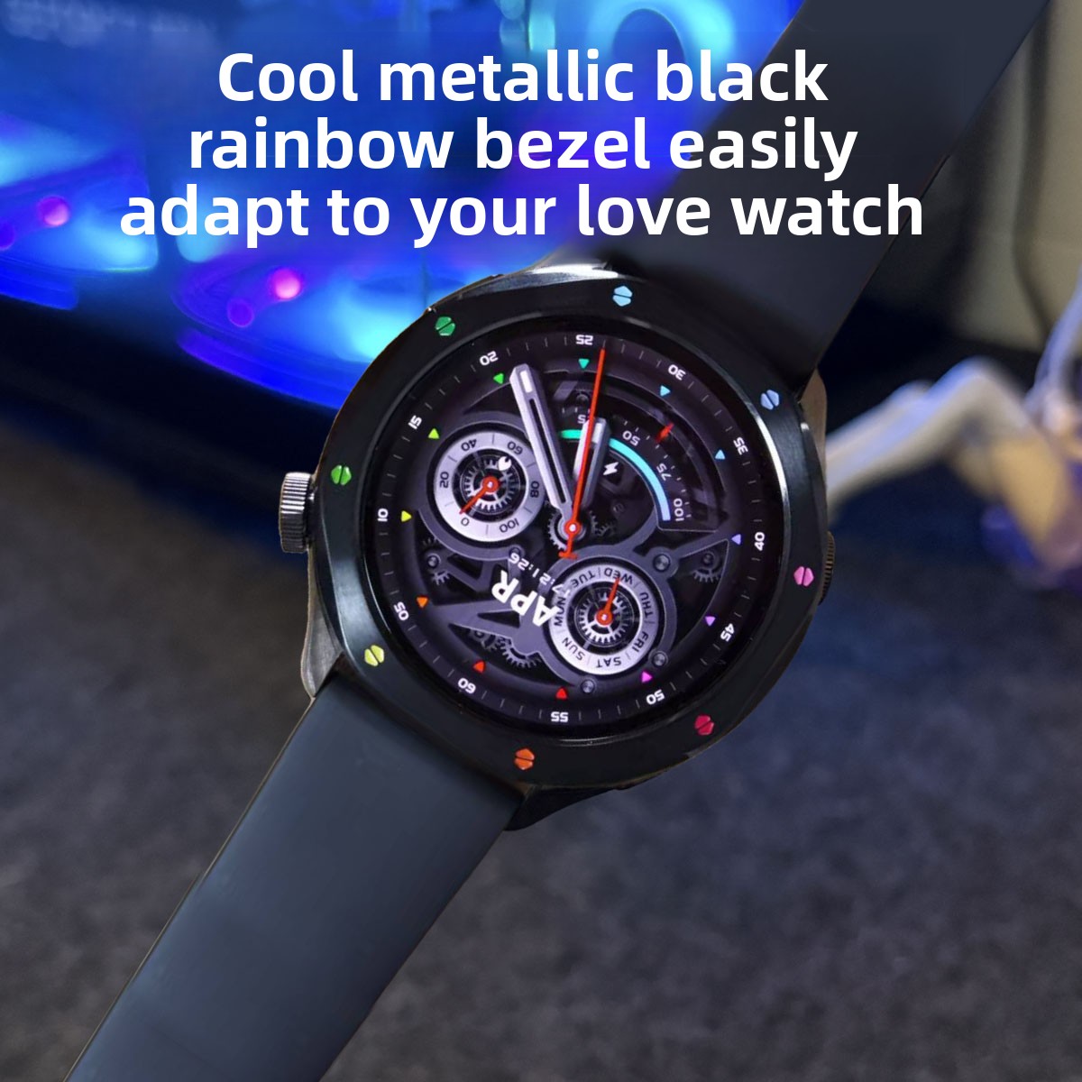 حلقة إطار معدنية لساعة شاومي،  - مراجعة Xiaomi Smartwatch S3 Accessories وسعره