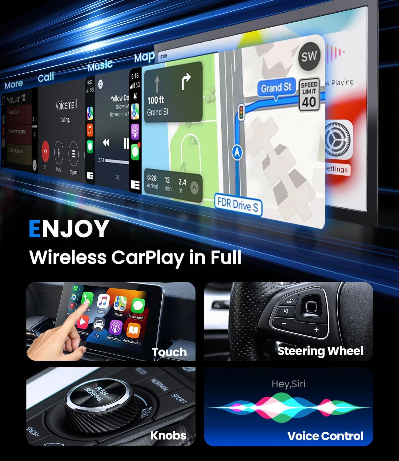 جديد لاسلكي CarPlay أندرويد مح - مراجعة Smartwatch Universal وسعره
