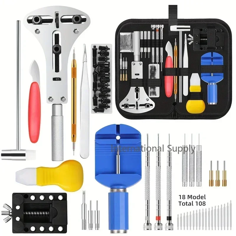 طقم أدوات إصلاح الساعات 147 قط - مراجعة Tool Kit Strap Change وسعره