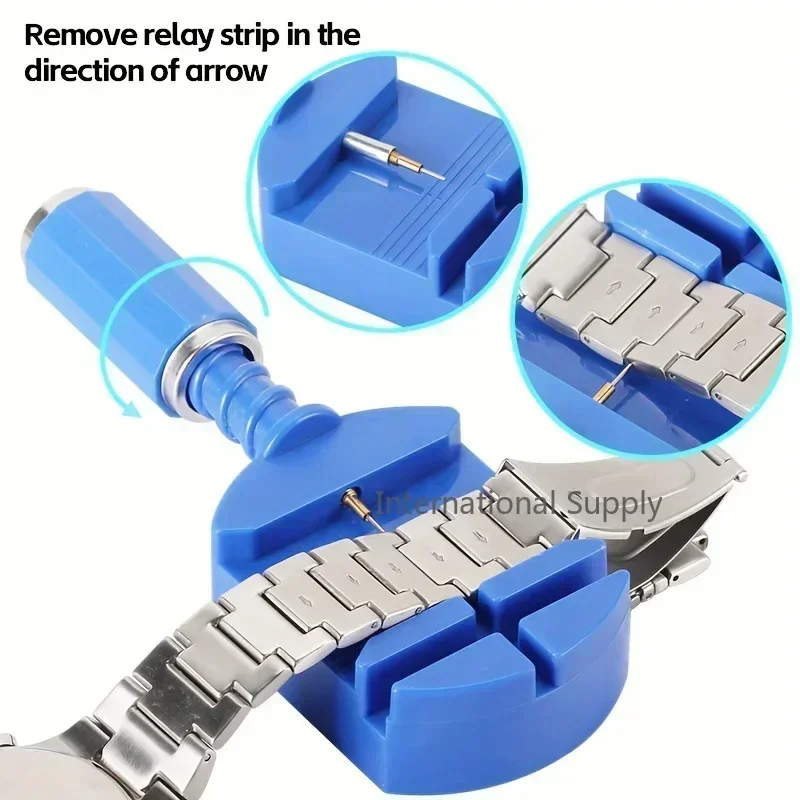 طقم أدوات إصلاح الساعات 147 قط - مراجعة Tool Kit Strap Change وسعره