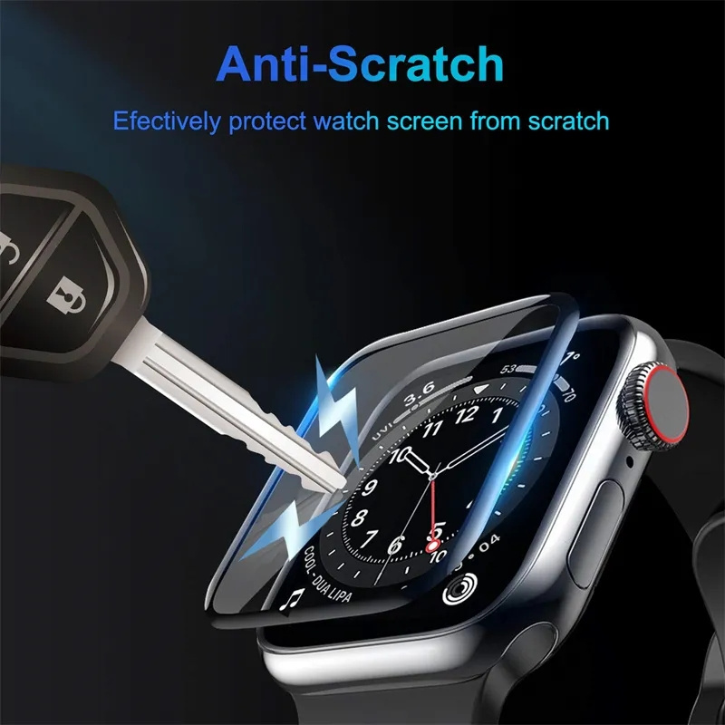 زجاج ناعم لساعة أبل واقي للشاش - مراجعة Apple Smartwatch Accessories وسعره