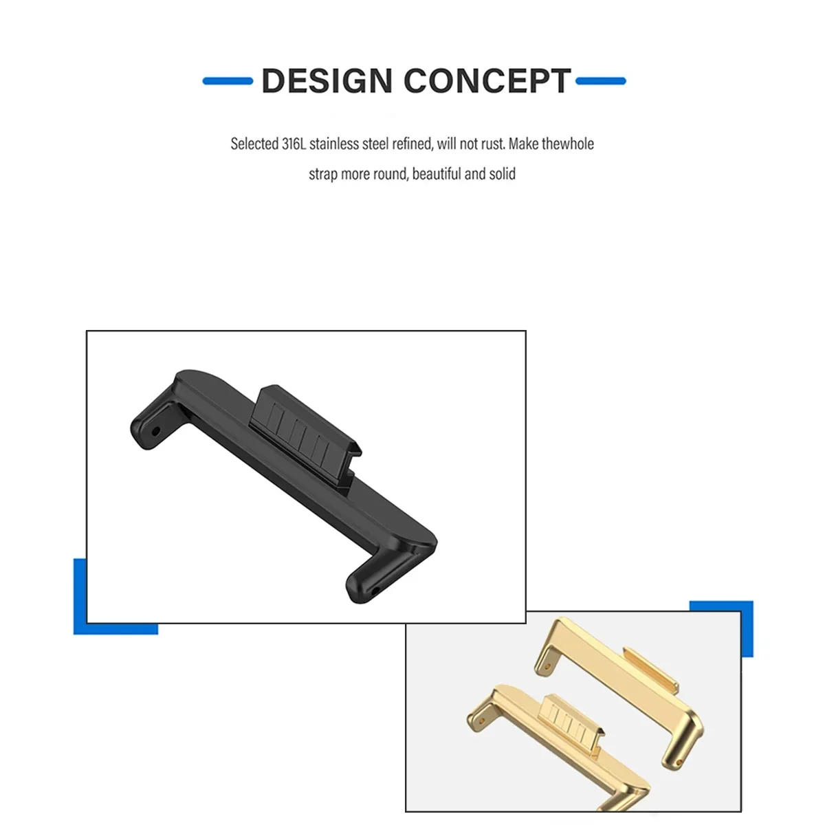 محول 20 مم 22 مم زوج واحد لساع - مراجعة Watch Band Connector وسعره