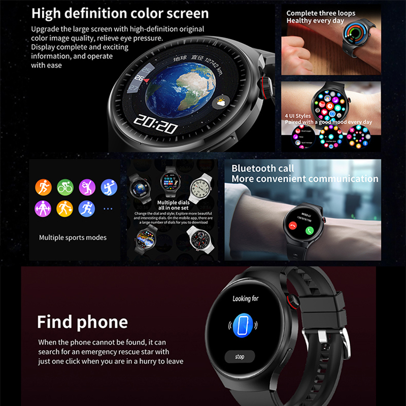 ساعة ذكية 2026 مع وضع الرياضة، - مراجعة Smartwatch M Active وسعره