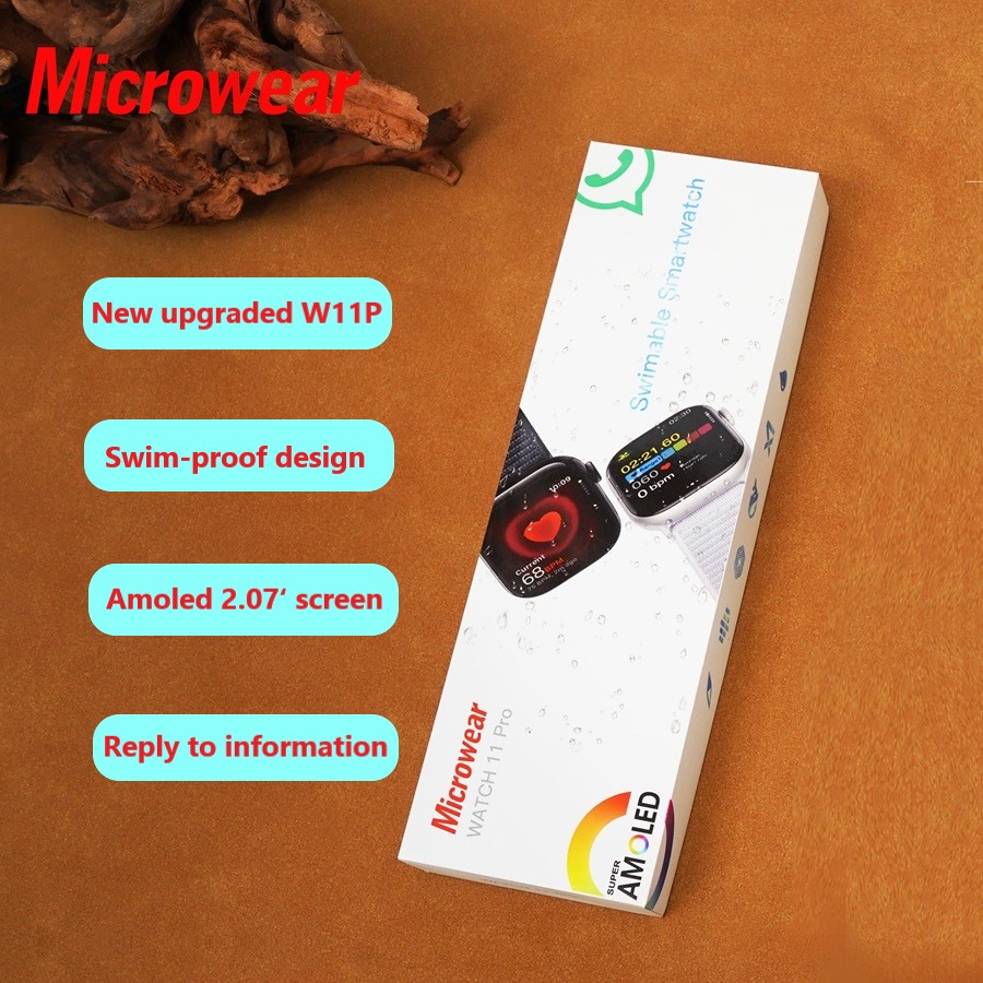 Top Amoled Watch11pro W11pro S - مراجعة Smartwatch M Active وسعره