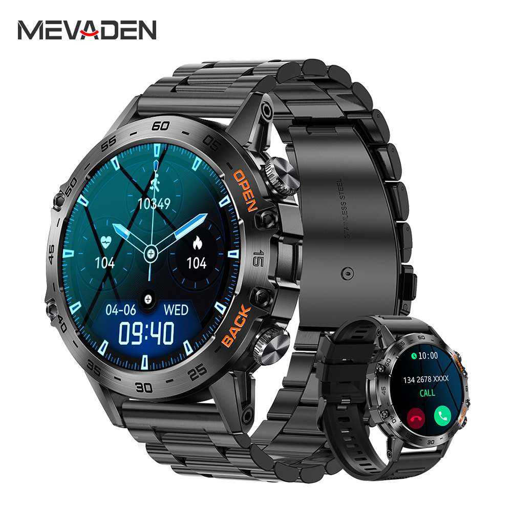 ساعة ذكية فاخرة للرجال من MEVA - مراجعة Smartwatch Faces وسعره