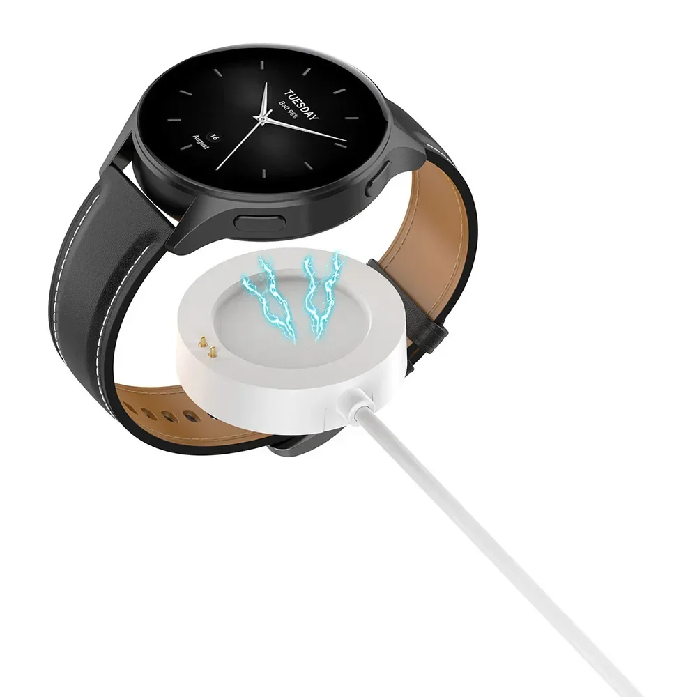كابل شحن الساعة الذكية البيضاء - مراجعة Xiaomi Smartwatch S3 Accessories وسعره