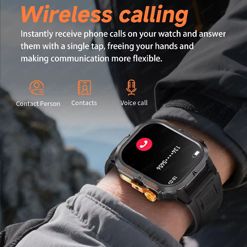 ساعة ذكية عسكرية متينة للرجال  - مراجعة Smartwatch M Active وسعره