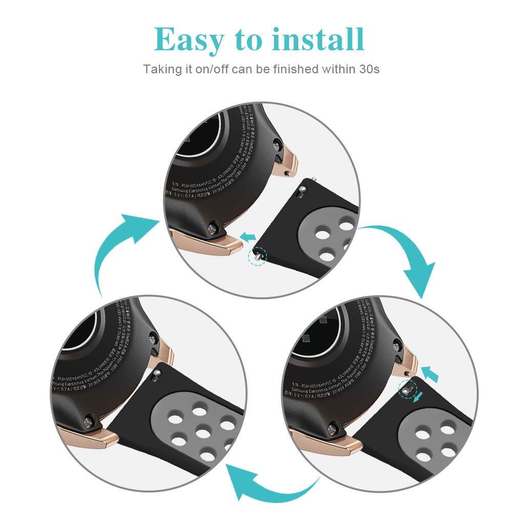 حزام ساعة لسامسونج غالاكسي جير - مراجعة Xiaomi Smartwatch S3 Accessories وسعره