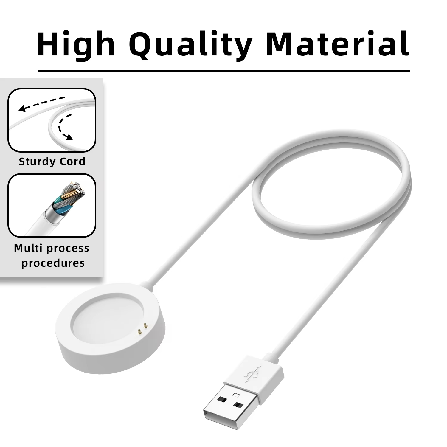 كابل شحن مغناطيسي USB لساعة شا - مراجعة Xiaomi Smartwatch S3 Accessories وسعره