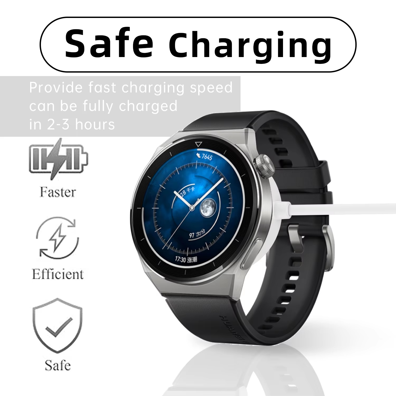 كابل شحن مغناطيسي USB لساعة شا - مراجعة Xiaomi Smartwatch S3 Accessories وسعره