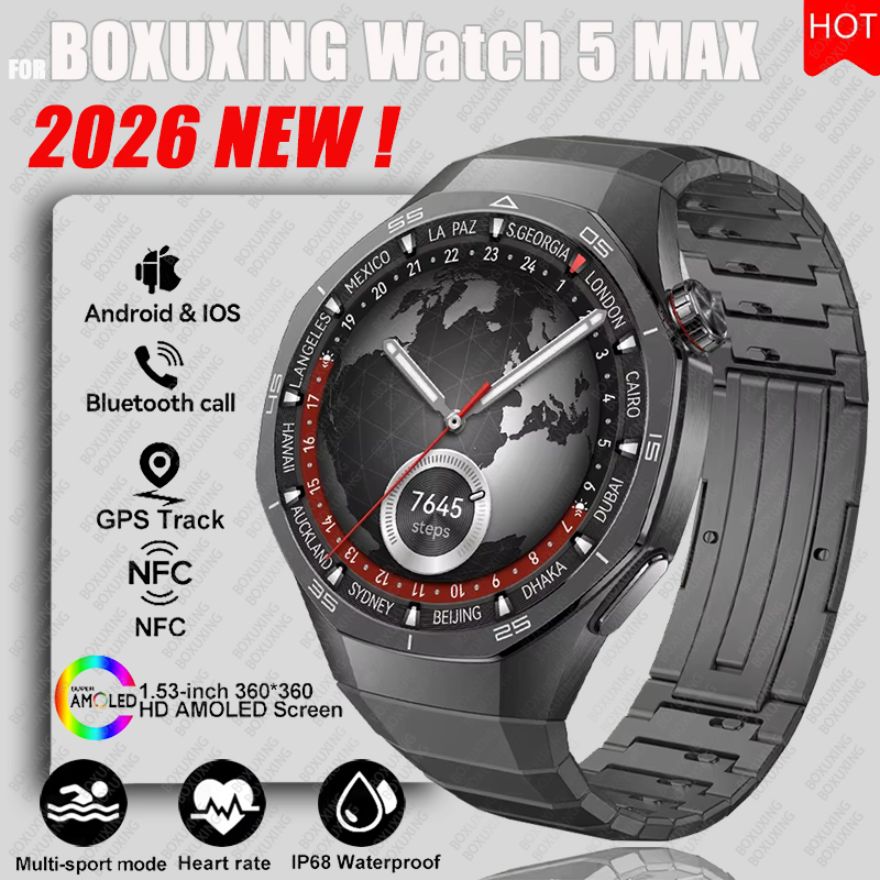 2026 جديد ساعة BOXUXING 5 ماكس - مراجعة Smartwatch Faces وسعره