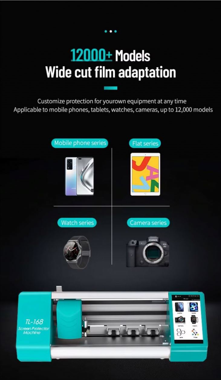 آلة قطع واقيات شاشة الهواتف ال - مراجعة Screen Protector Film وسعره
