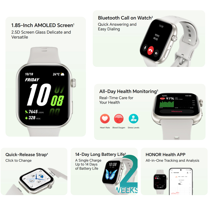 ساعة HONOR CHOICE 2i الإصدار ا - مراجعة Smartwatch Faces وسعره