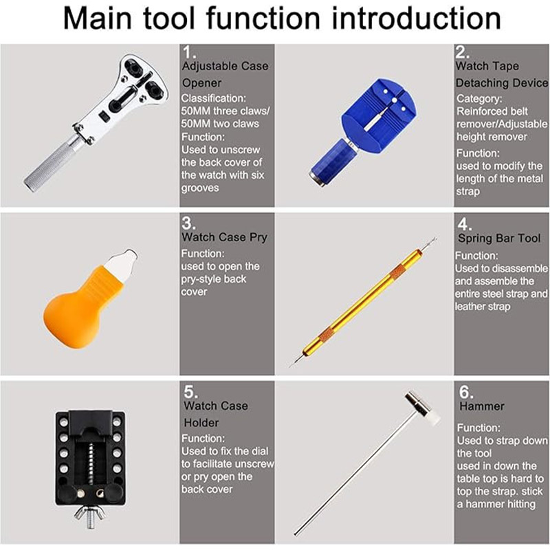 طقم إصلاح الساعات الاحترافي مع - مراجعة Tool Kit Strap Change وسعره