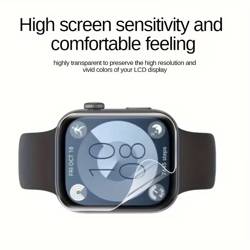 1-4 قطع من واقي الشاشة الهيدرو - مراجعة Huawei Smartwatch Accessories وسعره