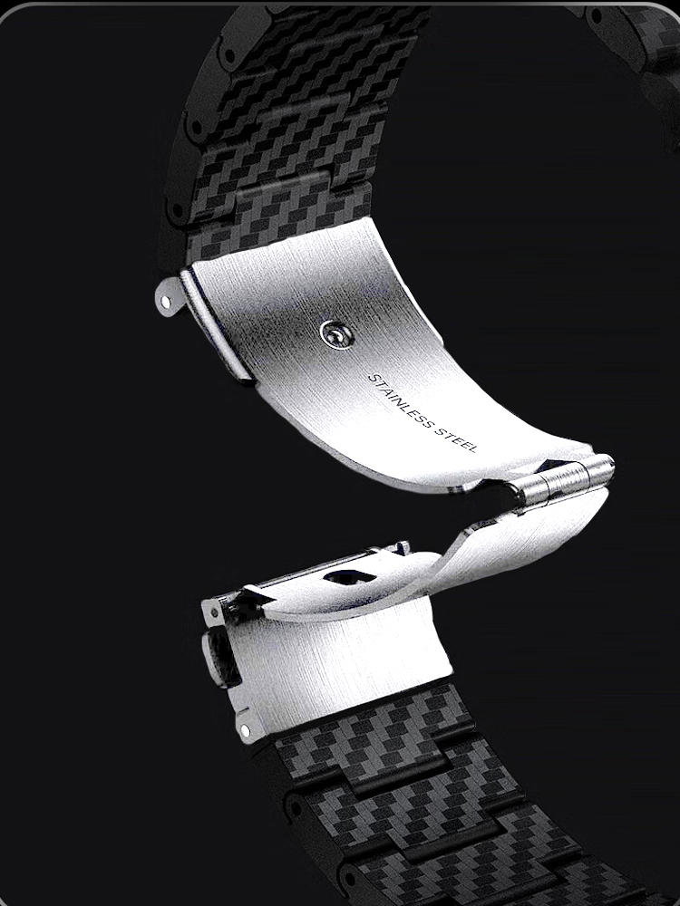حزام من ألياف الكربون لساعة Xi - مراجعة Xiaomi Smartwatch S3 Accessories وسعره