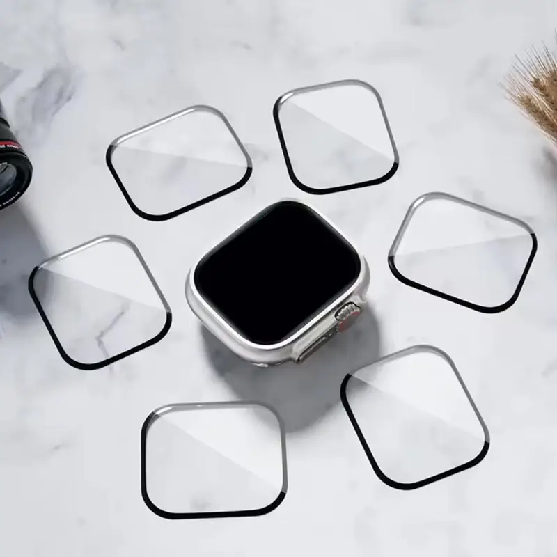 1-5 قطعة فيلم مضاد للخدش لساعة - مراجعة Apple Smartwatch Accessories وسعره