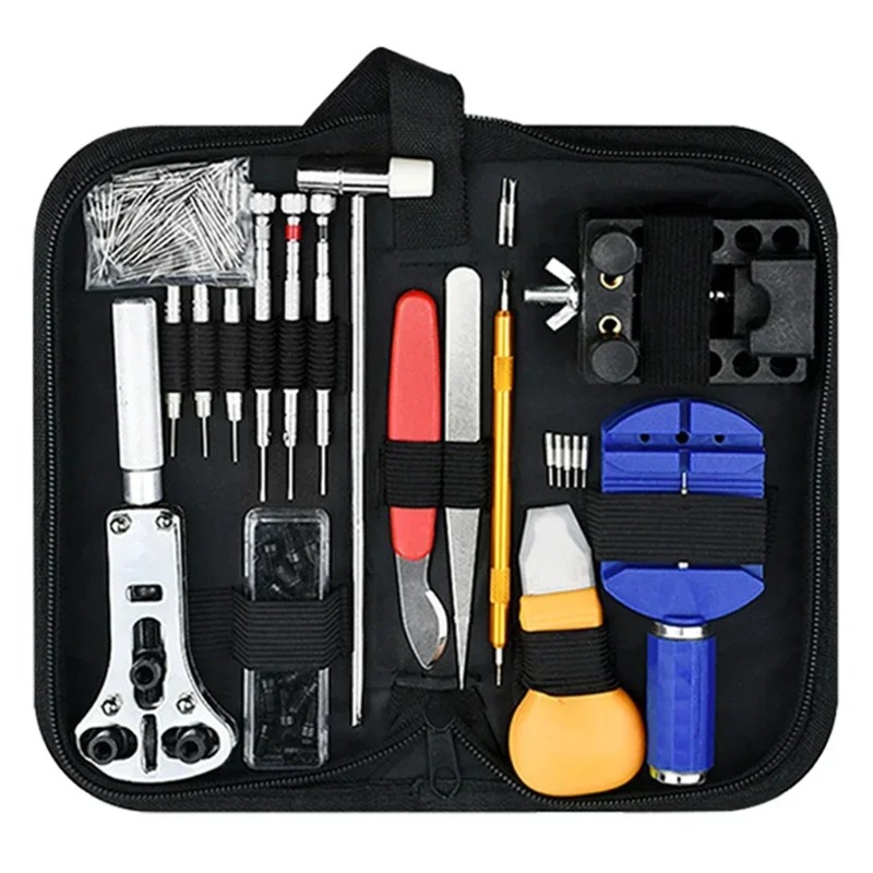 طقم أدوات إصلاح الساعات 147 قط - مراجعة Tool Kit Strap Change وسعره
